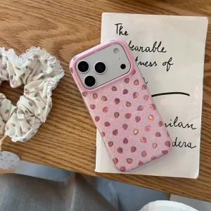 INS Korean Colorful Strawberry Phone Case For Iphone 17 17Pro 17ProMax 16 13 14 15 16 Pro Max 15Pro 14ProMax Fruit Cover Fundas