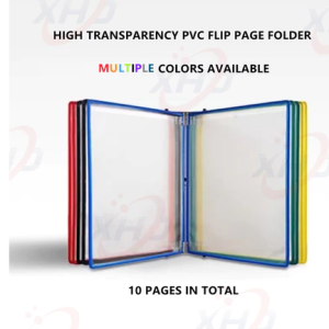 5 Pages 10 Pages Wall-Mounted Flip-Leaf Rack A4 Standard Homework Guide Book Display Folder A4