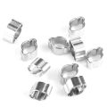 10 cái kẹp ống bánh vít có thể điều chỉnh mạ kẽm kẹp truyền động trục vít hai tai bằng thép không gỉ 5-23mm cho ống ống dẫn xăng Fule. 