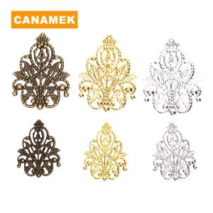 【CANAMEK】 20Pcs Mix Filigree Crafts Hollow DIY Embellishments Findings Jewelry Accessories