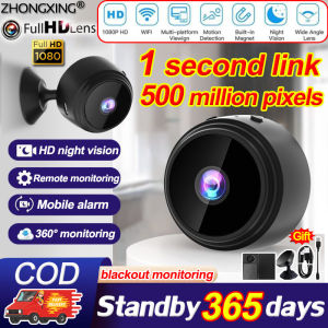 The thief has nowhere to run🔥ZHONGXING small cctv camera 1080 Ultra HD bulb 360 camera with night vision with voice portable connect to cell phone Remote Monitoring View Anytime(hidden camera mini camera package set Security Camera A9 hiden Camera)