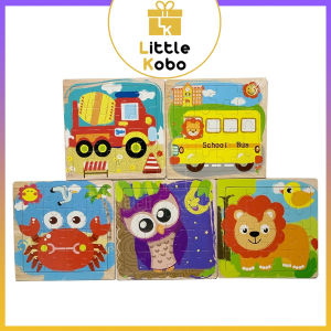 [20 Mảnh] Đồ Chơi Xếp Hình Puzzle Tranh Ghép Hình Loại Lớn In Hình Ngộ Nghĩnh Bằng Gỗ Đồ Chơi Trẻ Em