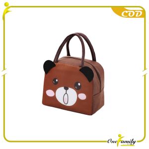 ONE-T50 Tas Bekal Anak Karakter Hewan Lunch Bag Cooler Makanan / Tas Lunch Box Tempat Penyimpanan