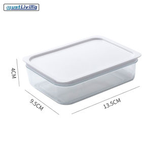 JustLiving 400ml Sealed Refrigerator Food Storage Box PP Fresh-Keeping Seasoning Storage Freezer Kitchen Transparent box for storage Groceries Kitchen Refrigerator Onion and Garlic Storage Box Food Storage Container Box