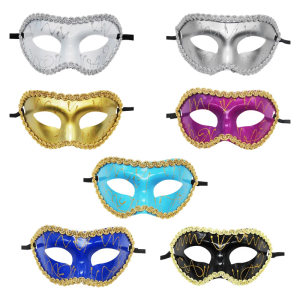 Vẽ Tay Mặt nạ Mặt nạ hóa trang Mặt nạ nửa mặt Mặt nạ mắt Halloween Masquerade eyewears cho Nam Nữ Masquerade cosplay