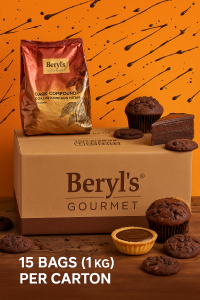 Beryls Chocolate / coklat Compound Coins and Block - Milk / Dark /White for 1kg x 15bag Exp: Y2026