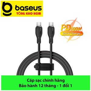 Cáp sạc nhanh truyền dữ liệu PD 100W Ba-se-us Pudding Series Fast Charging Data Cable Type-C to Type-C 100W