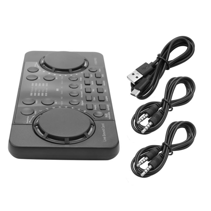 V300 PRO Sound Card 10 Sound Effects Bluetooth Noise Reduction Audio mixers Headset mic Voice