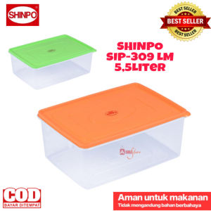 ( BISA COD ) PROMO Shinpo Sorento SIP 309 LM Kotak Kue Plastik Polos / Kotak Makan / Food Storage / Tempat Kue / Kotak Cemilan-55LITER