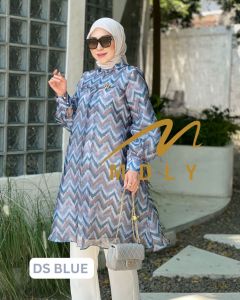 Sienna Tunik by Mdly Baju Atasan Wanita Lengan Panjang Tunik Motif
