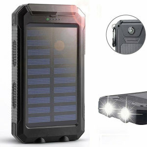 power bank 800000mah original solar power bank waterproof solar charger With LED lights Fast charging powerbank