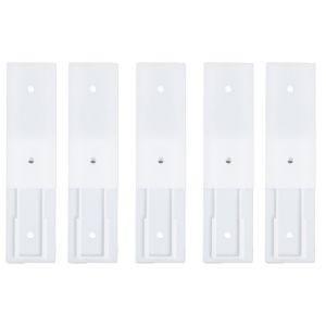 10pcs Power Socket Fixer Home Decor Punch-free Holder Self-Adhesive Sliding Design Socket Rack Seamless Power Strip Holder for Kitchen/Home/Office/Bedroom