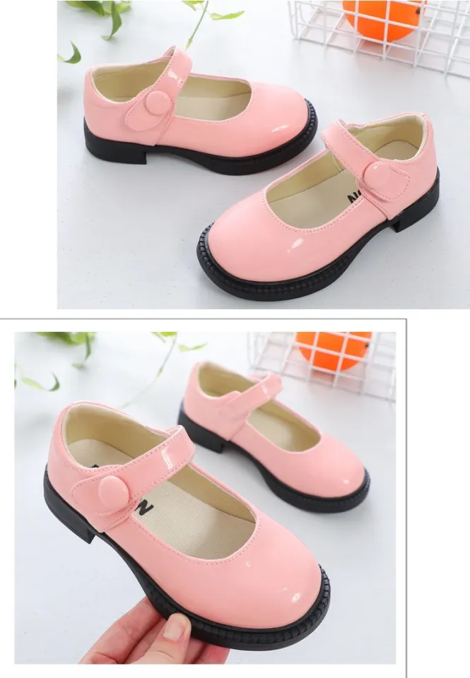 Girls Leather Shoes for Wedding Party Black White School Shoes Children  Dress Shoes Princess Sweet Kids Mary Janes Classic 26-36