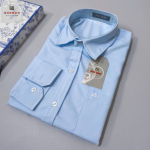 [HCM] Áo Sơ Mi Nam Trung Niên Trơn Tay Dài Chất Lụa Giản Cao Cấp Siêu Mát From Rộng Rãi Thoải Mái