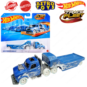 Hot Wheels Truck Towing Semi Rodger Dodger Track Fleet / Mainan Diecast Metal Mobil Truk Hotwheels