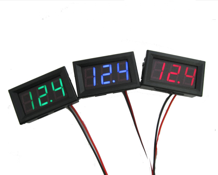 Voltmetro Digitale 12v DC 0 30V Mini 3 Digital Display Voltmeter Voltage Tester Meter Blue LED Screen E V Meter - Foto 7