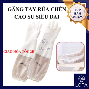 GĂNG TAY CAO SU RỬA CHÉN đa năng sử dụng nhiều lần bao tay rửa bát giặt đồ vệ sinh nhà cửa chống trượt LOTA SHOP