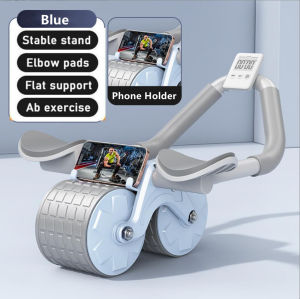 "Local stock" abdominal wheel automatic rebound household fitness equipment flat support trainer intelligent timing elbow support Abdominal Wheel Automatic Rebound Ab Roller Elbow Support Training Equipment