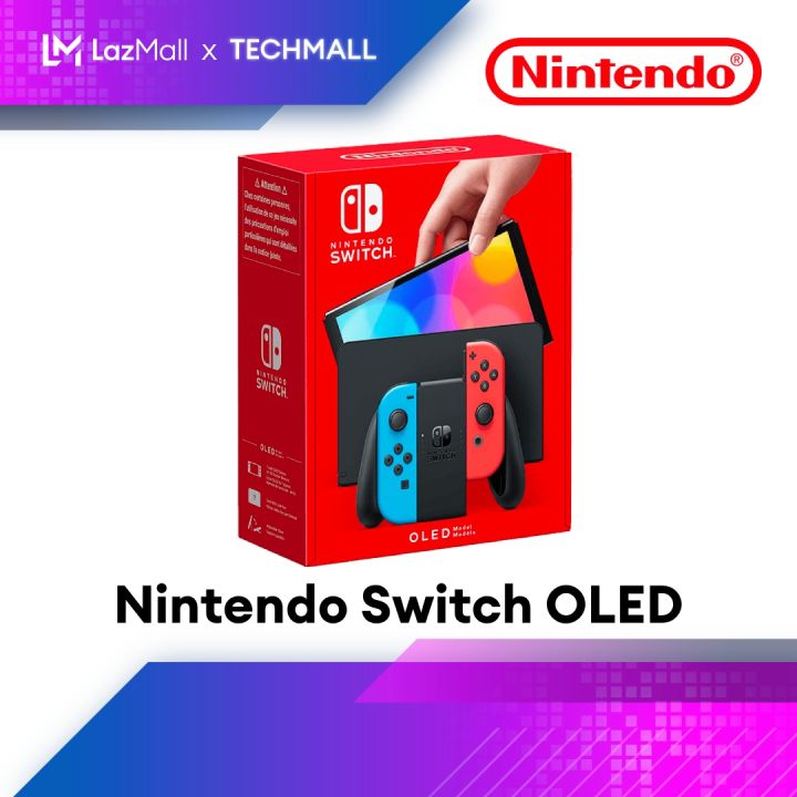 Nintendo Switch OLED Model White / Neon Console (1 Year Maxsoft