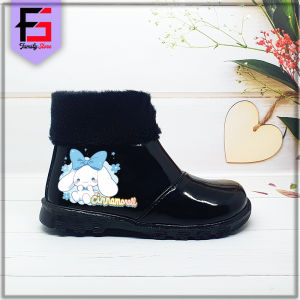 Sepatu Boots CINNAMOROLL Anak Perempuan Fashion / Sepatu Boots Resleting Anak Motif Cinnamon Sanrio