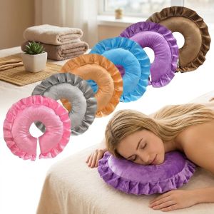 U Shaped Neck Pillow Face Down Massage Pillow Washable Cover Removable Insert Portable Travel Support Cushion