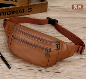 FC100% real cowhide belt bag mens and womens casual sling bag chest bags
