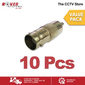Rover Systems BNCJRCAP BNC Jack to RCA Plug CCTV connector 10pcs