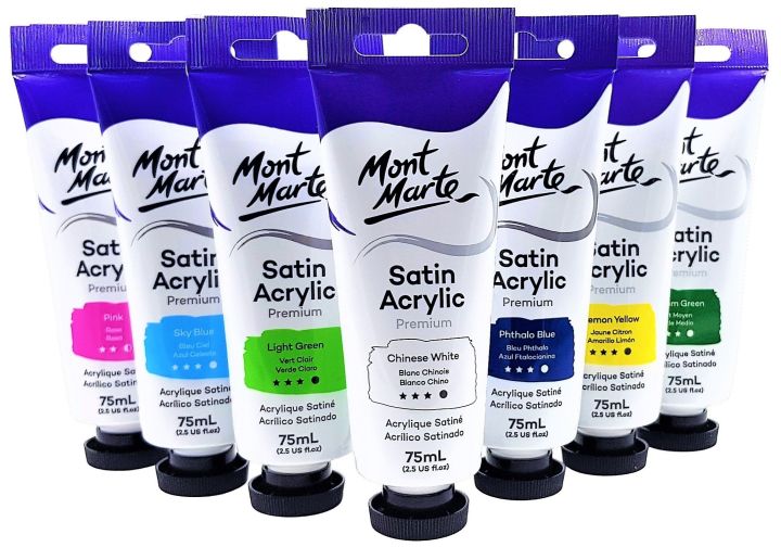 Premium Satin Acrylic Paint 75ml Lazada PH