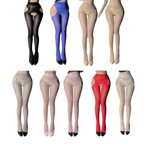 Quần bó sát cho phụ nữ Đai nịt bít tất eo cao kiểm soát hàng đầu pantyhose cắt ra đồ lót vớ xà cạp Hàng dệt kim