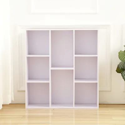 LALA 8 Tier Bookshelf Multipurpose Rack Storage Book Shelf Utility Shelf Rak Buku 4 Tingkat Buku Rak Divider Cabinet Furniture/Wood Shelf 格子置物架