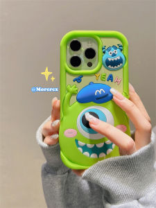 CrashStar Cartoon 3D Hangyodon Monster Eyes Cute Silicone Soft Thick Shockproof Phone Case For iPhone 16 15 14 13 12 Pro Max 11 Fashion Creative Phone Casing Cover Shell Hot Sale