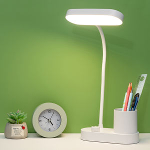 ส่งทันที [โคมไฟอ่านหนังสือ] โคมไฟแบบชาร์จ โคมไฟอ่านหนังสือ ไร้สาย ถนอมสายตา โคมไฟตั้งโต๊ะ LED ระบบสัมผัสหรี่ได้