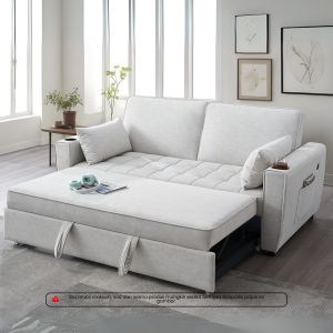 [FREE INSTALLATION] SMASIS DIVINE Luxury Sofa Bed Adjustable Multifunction Anti Scratch Fabric FREE 2 Pillow