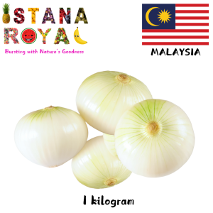 PEELED & SEALED XL WHITE ONIONS IMPORTED FROM MALAYSIA - 1 KG - ISTANA ROYAL FRUITS