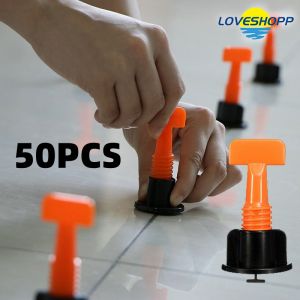 50Pcs Level Wedges Tile Spacers For Flooring Wall Tile Spacer Carrelage Tile Leveling System Leveler Locator Spacers Plier