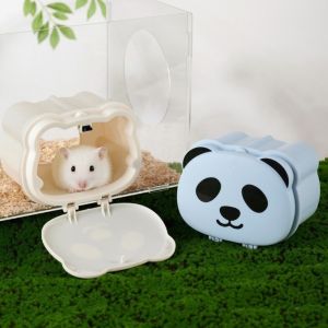 QEFEE Breathable ic Hamster Cage Cartoon Detachable Hamsters Hide Cave Practical Plastic Small Pet Habitat Interactive