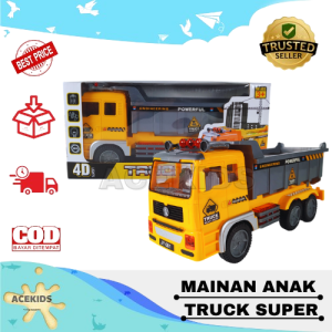 Mainan Anak Kendaraan Truck Musik Lampu Edukasi Acekids -M575