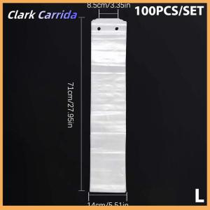 [Clark Carrida] 100Pcs Dùng Một Lần Ô Túi Trong Suốt Không Thấm Nước Nhựa Ô Bìa Cho Sảnh Khách Sạn Ô Cửa Túi