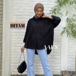 KEMEJA LINEN OVERSIZE SHIRT OVERSIZE KEMEJA POLOS SHIRT POLOS KEMEJA LINEN WANITA KEMEJA LINEN OVERSIZE POCKET KEMEJA BASIC LINEN