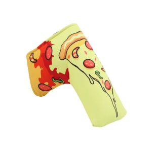 BLACKON Da PU Bọc đầu gậy golf Mềm mại và bền bỉ Mẫu hình bánh pizza Vỏ bọc đầu bằng gỗ Thể thao ngoài trời Chống thấm nước Người bảo vệ câu lạc bộ golf Fairway dành cho người lái xe