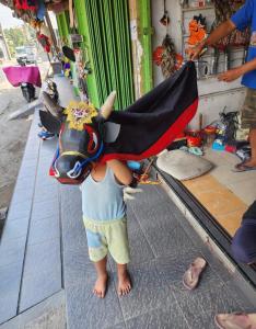 PROMO BANTENGAN - BANTENG KEMUL / TOPENG BANTENGAN ANAK MURAH  (SUNGU ASLI) / MAINAN KESENIAN