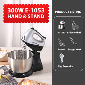 Sunatur Stand Mixer/Hand Mixer 2 in 1 300W High Power Baking Series E-1053