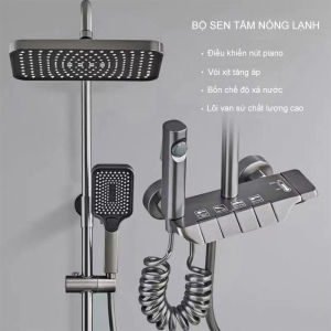 Vòi Sen Tắm Nóng Lạnh Thế Hệ Mới Cho Nhà Tắm Tiện Nghi Điều Chỉnh Phím Piano Lõi Van Sứ