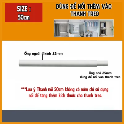 Thanh treo rèm đa năng mới - Không cần khoan tường cao cấp Thép không gỉ [Mã 01]