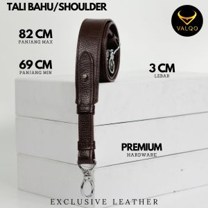 [VALQO] Tali Bahu Lebar 3 cm Panjang 82 CM Kulit Sapi 2 Lapis Tali Shoulder Tali Tote Bag Tas Bahu Wanita