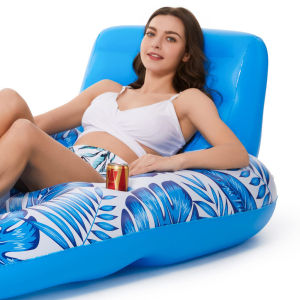 【HCS】 Inflatable Pool Floating Chair Portable Float Bed Seat Swimming Pool Accessories