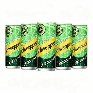 【SG ready stock】schweppes melon soda hokkaido limited drink japan canned soda honeydew carbonated drink imported sparkling beverage melon flavoured soda