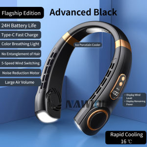 Nâng Cấp 3Gen Xách Tay Không Cánh Cổ Fan USB Có Thể Sạc Lại Không Có Lá Người Hâm Mộ