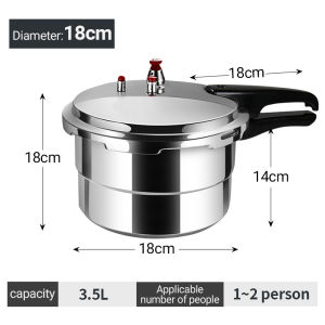 Pressure cooker 80kpa high pressure mini pressure cooker vacuum pressure cooker for 2-8 people Applicable to: gas stove electric stove 80kpa high pressure design speed up the stewing of ingredients