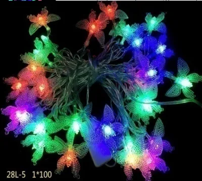 Christmas light 28LED star bulb light LED Christmas tree Lights snowflake Colorful light Christmas decorative light christmas decor fairy light Christmas party decorations